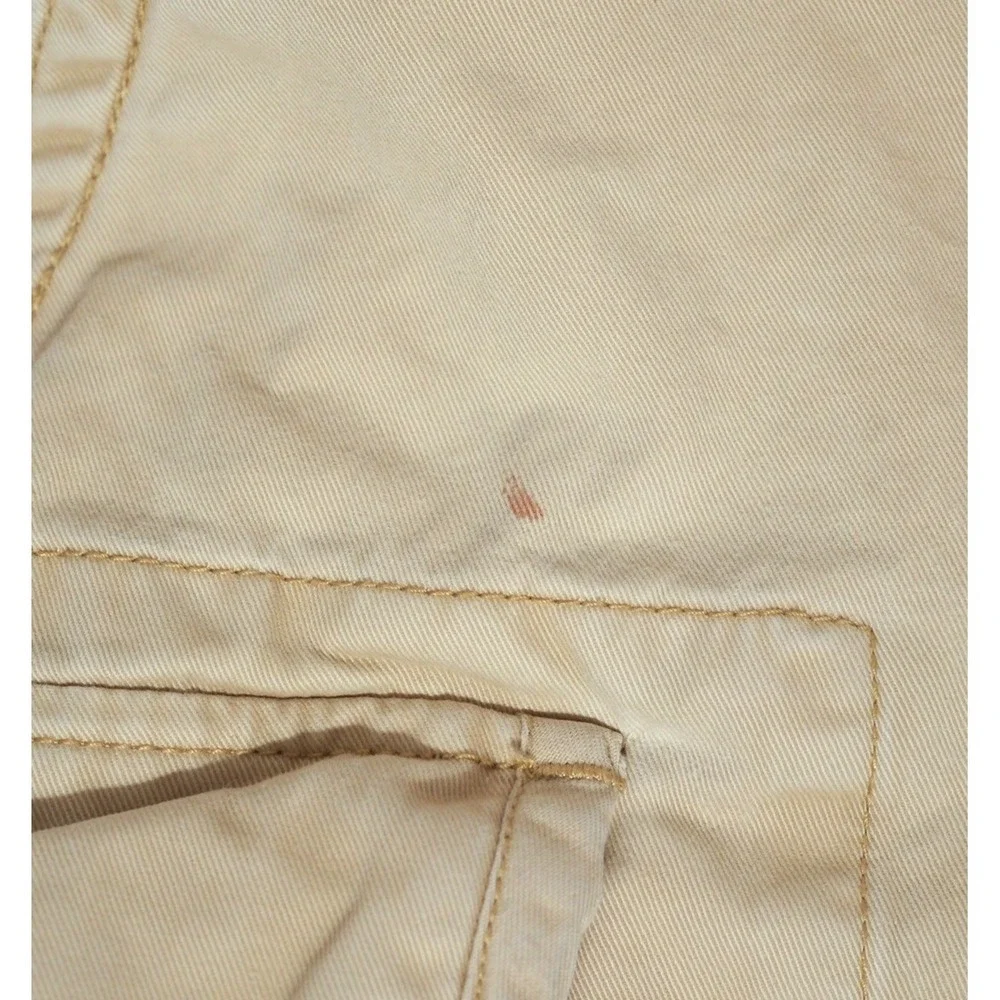 Polo Ralph Lauren  Cargo Shorts Mens Size 32 Khaki Cotton Small Flaw